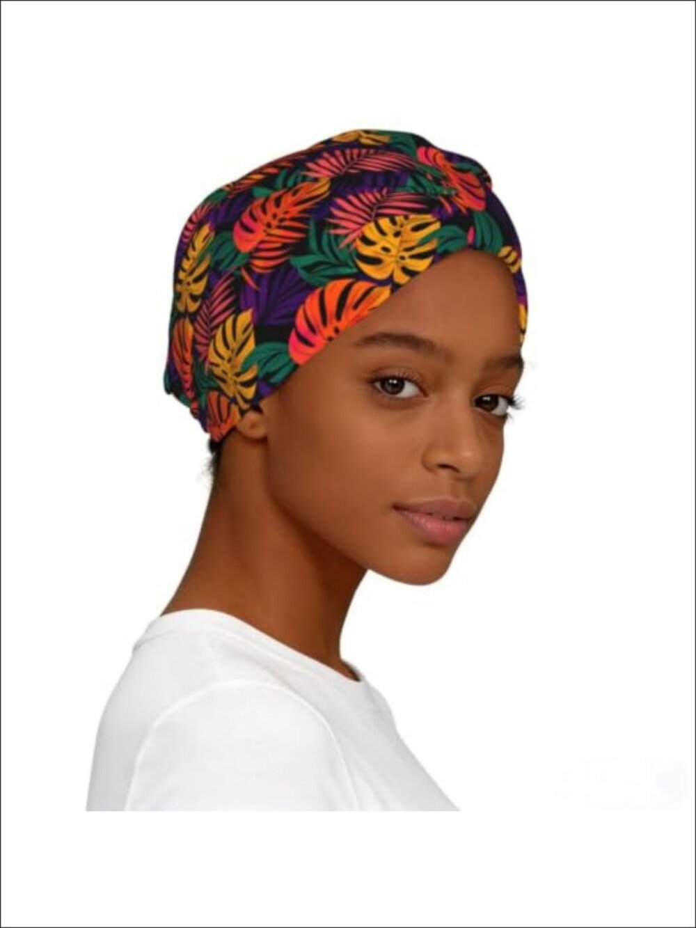 Pre-Tied Head Scarf Hat Sleep Cap Hair Bonnet Chemo Cancer Cap Stretch Polyester
